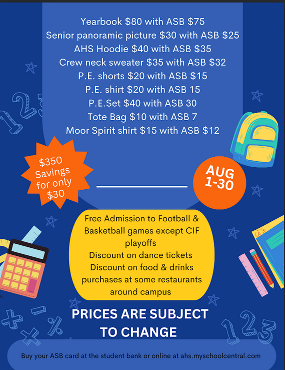Moors Student Bulletin – Business and Activities – Alhambra High School