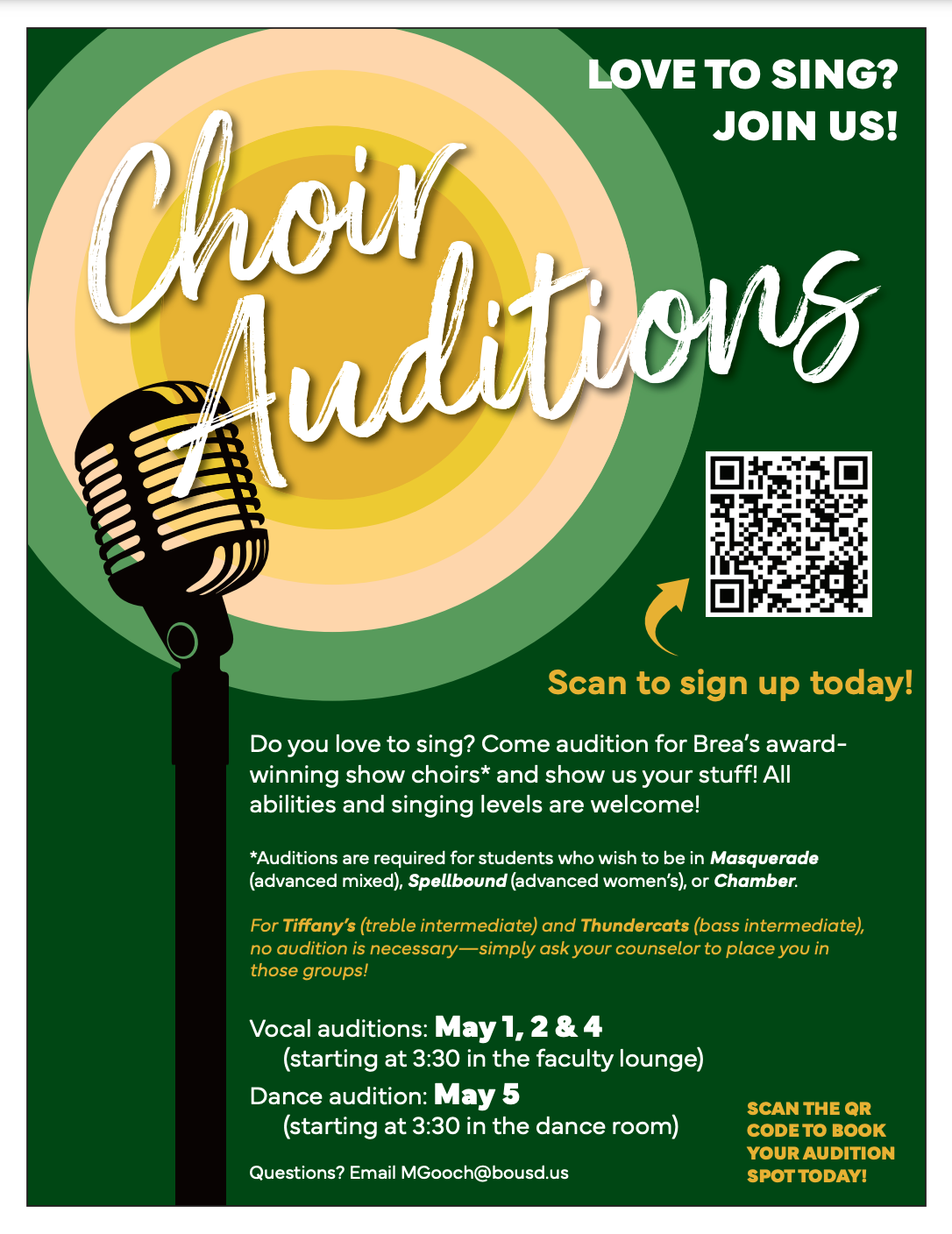 United Choirs of Brea MOLLY GOOCH Brea Olinda High School