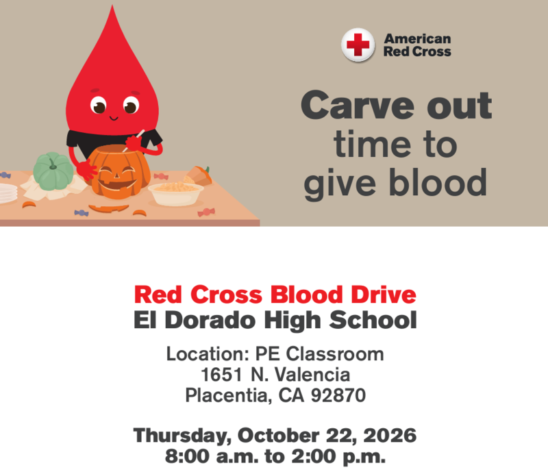 Red Cross Blood Drive is Oct. 22nd! Click here to be a donor! Thumbnail Image