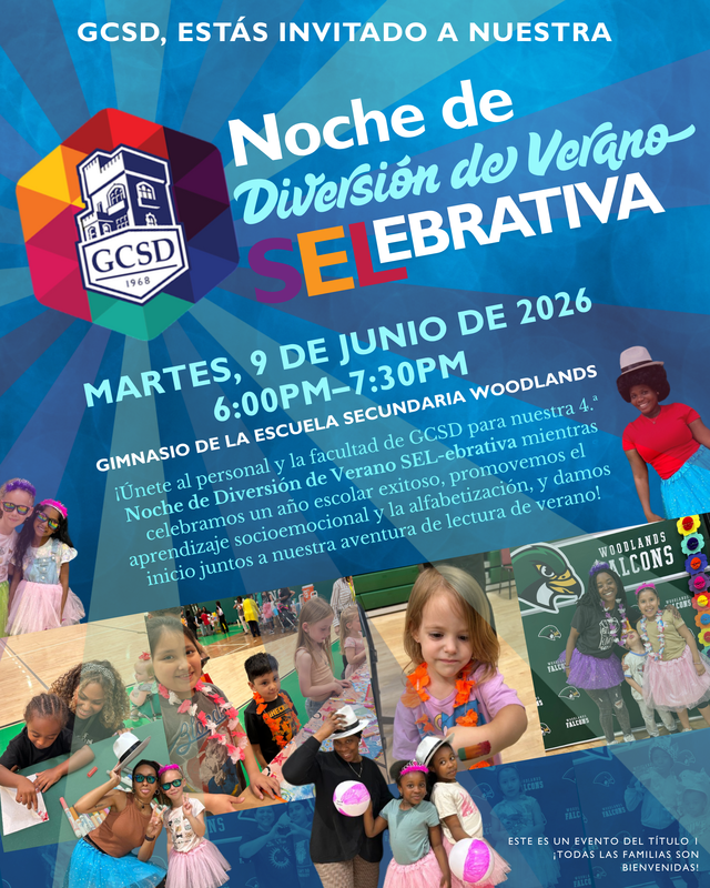 GCSD Night of Summer Fun Flyer SPANISH