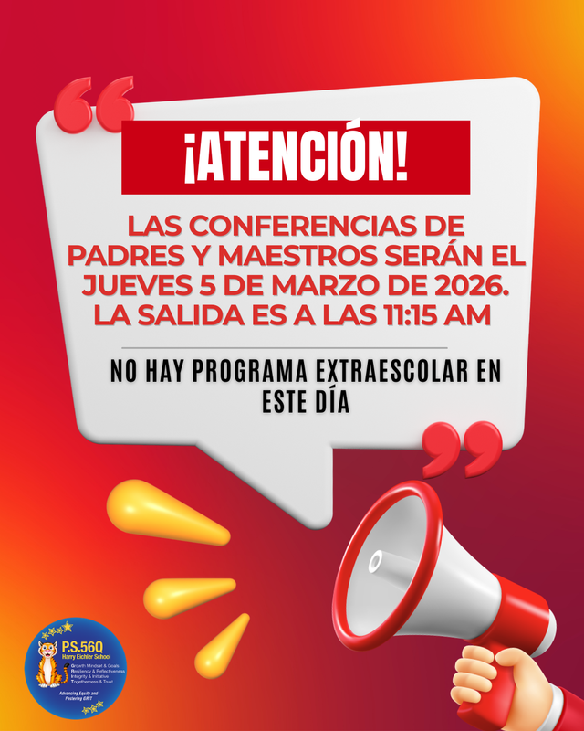 Parent Teacher Conferences - Half of Day Flyer 2026Parent Teacher Conferences - Half of Day Flyer (Spanish)