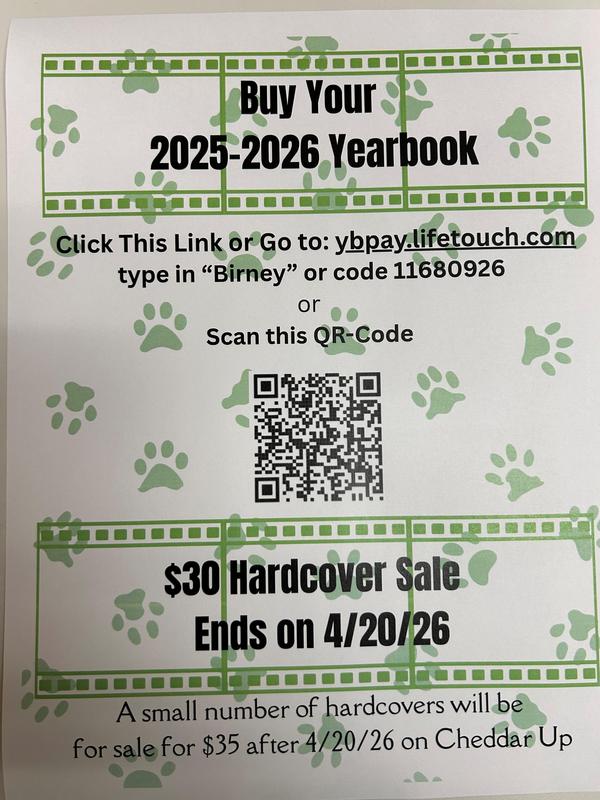 Buy Your 25-26 Birney Yearbook! Featured Photo