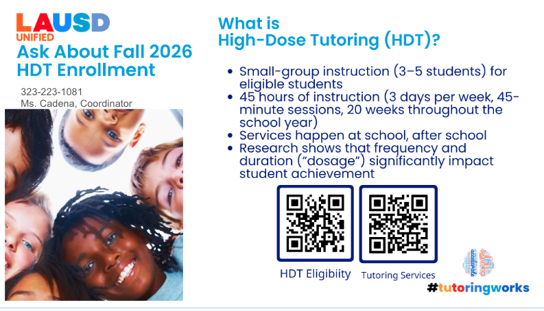 English High dose tutoring