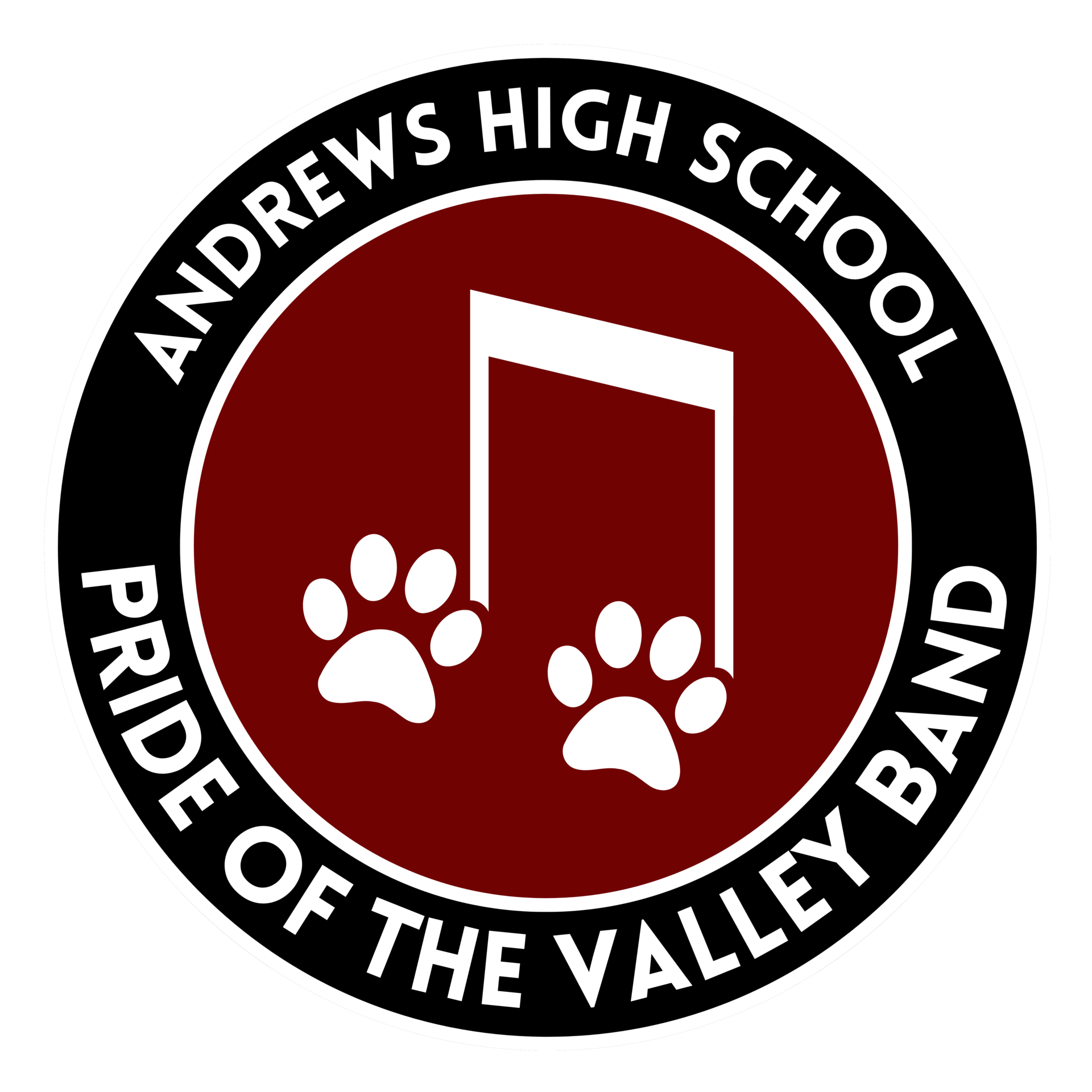 POTV Band Logo (For Red Background)