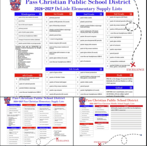 We hope you are enjoying Pirate family time. We are six weeks out from the start of the new school year!! 26|27 School Supply Lists are below: