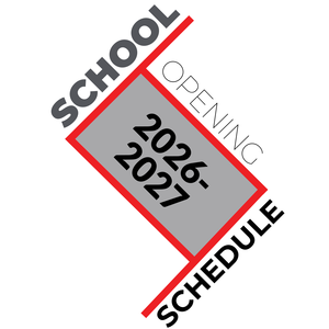Text graphic detailing the 2026-2027 school opening schedule.
