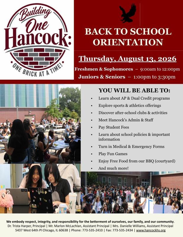 Orientation will be on August 13