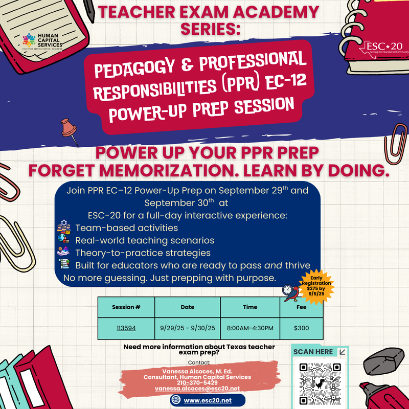 Teacher Exam Academy Series: PPR EC-12 Powe-Up Prep Session
