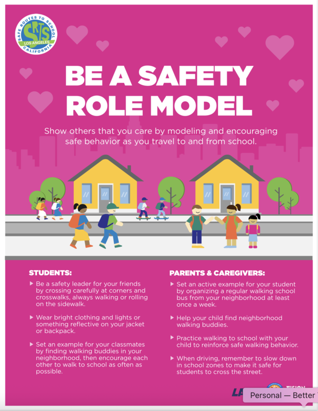 Be a safety Role model English