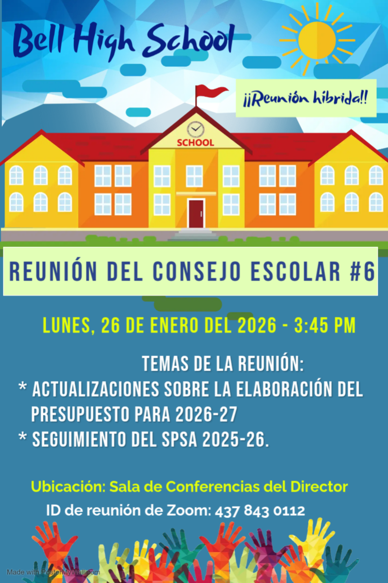 Junta del Consejo Escolar (1.26.2026 @ 3:45pm)