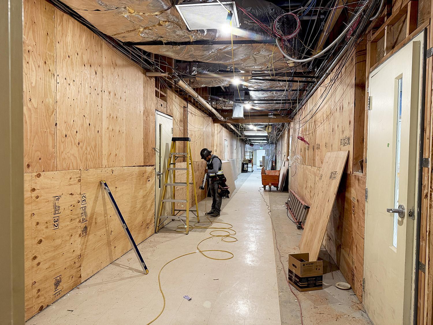 covering walls with plywood