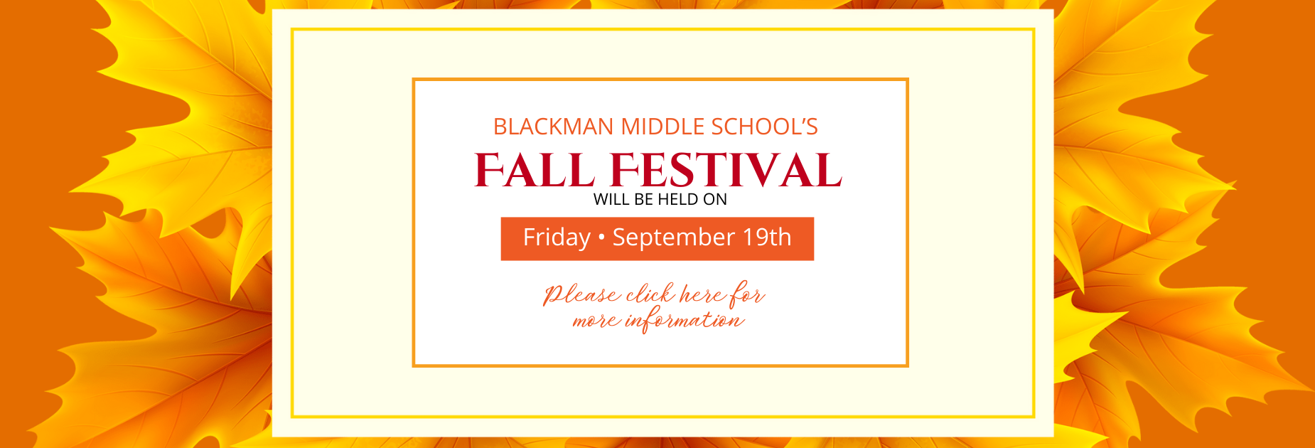 Fall Festival Info