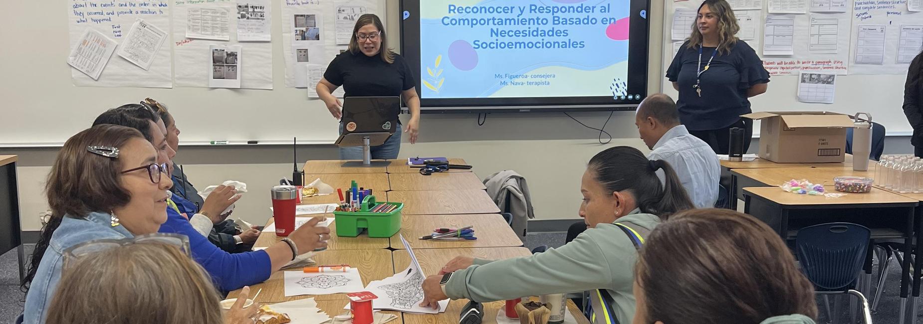 several adults in a gathering