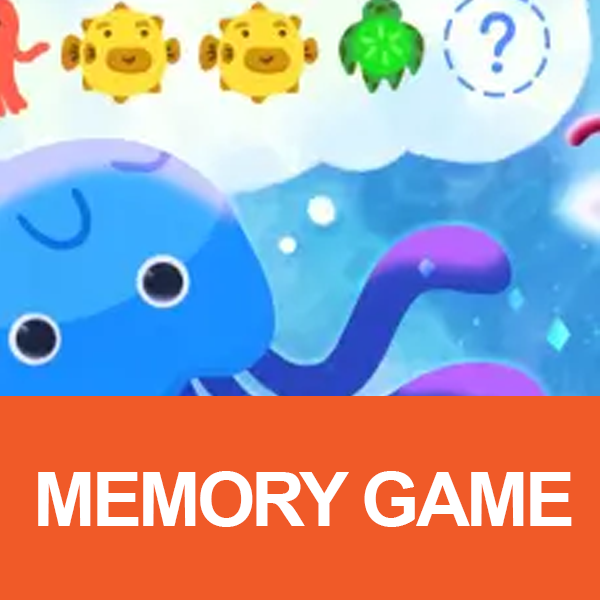 Memory Game image of octopus with fish