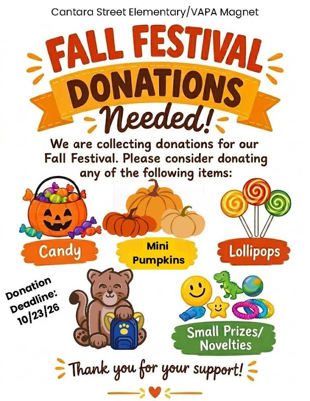 Fall Festival Donations