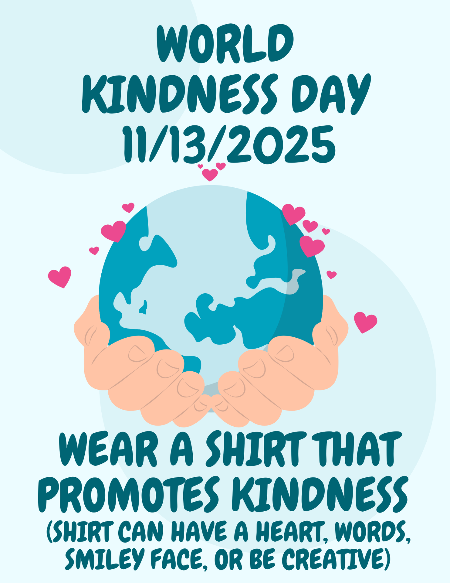 World Kindness Day flyer