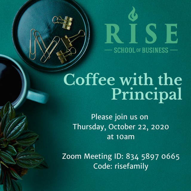 RISE Coffee with the Principal Featured Photo