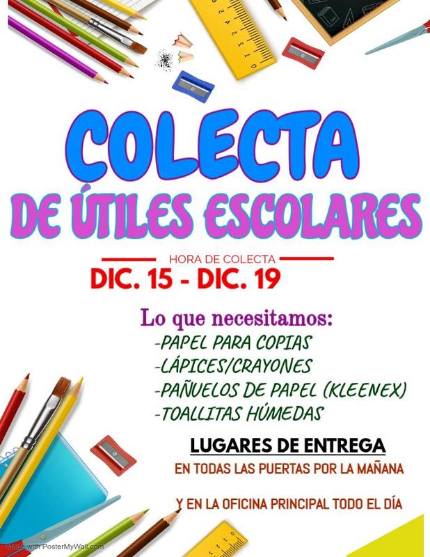 SPANISH SUPPLY DRIVE FLYER
