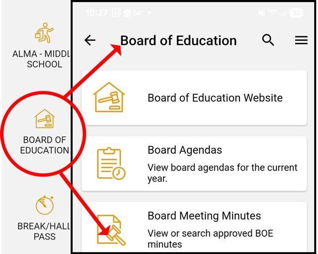 preview of board app information