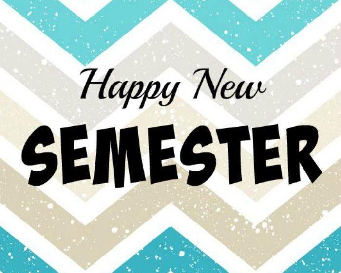 Spring Semester begins Jan 7!