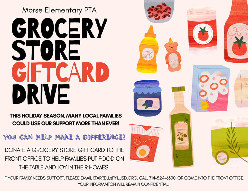 Grocery Store Gift Card Drive