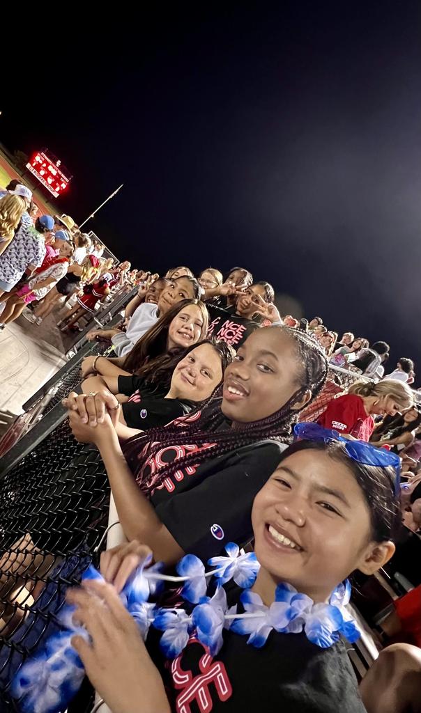 Supporting Our BIGS at their 1st home football game!