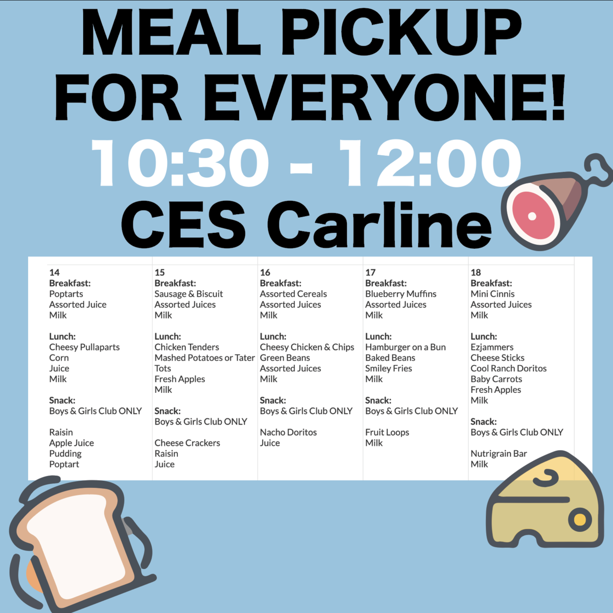 meal pick up