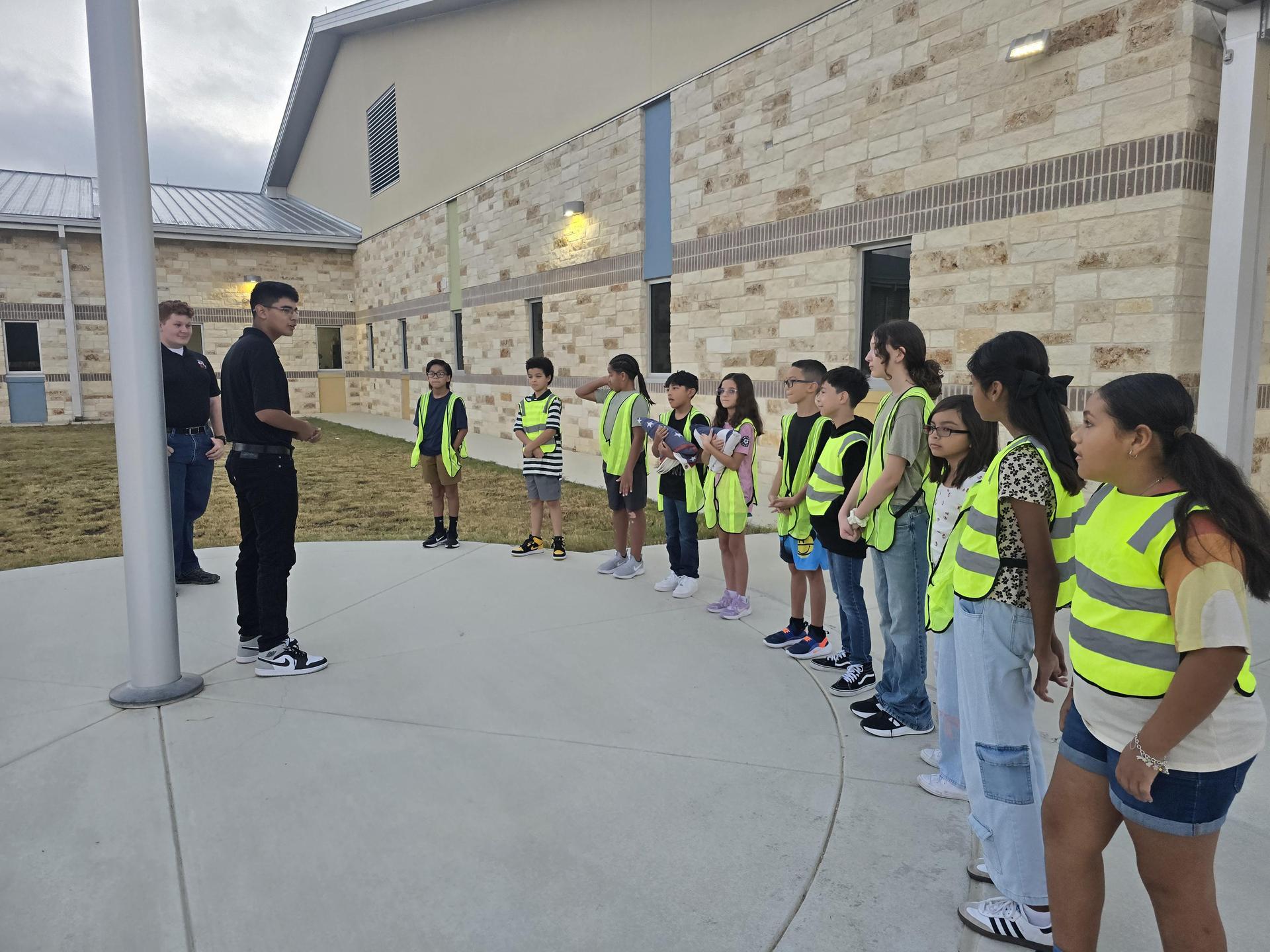 MVHS NJROTC trained the Ladera Safety Patrol Team