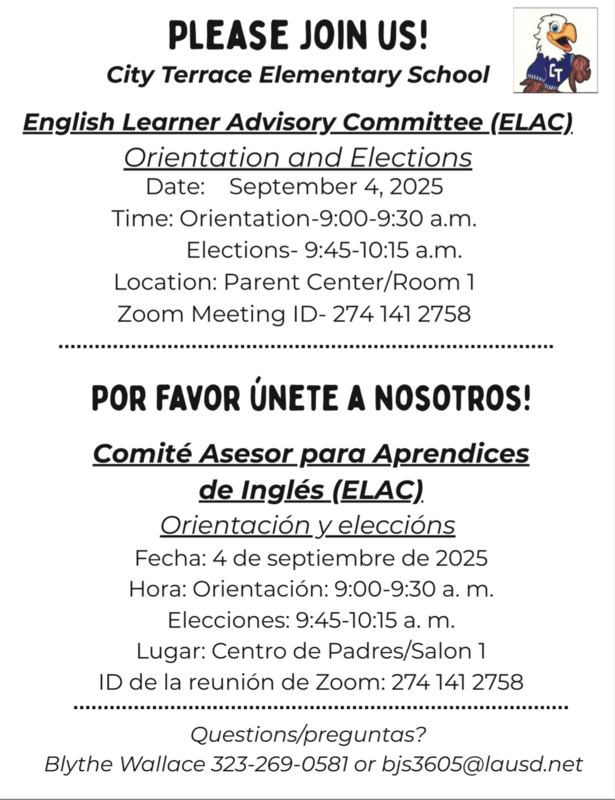 ELAC Orientation & Election