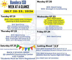 week at a glance white background with week events