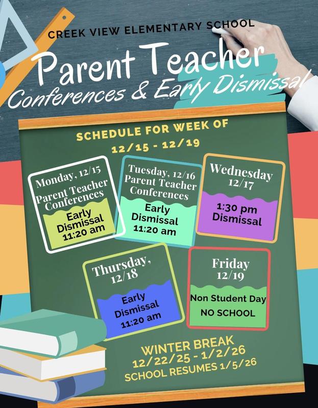 Parent Teacher Conferences & Early Dismissal
