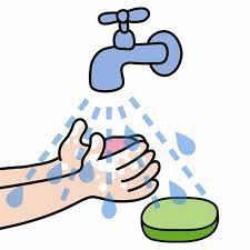 washing hands