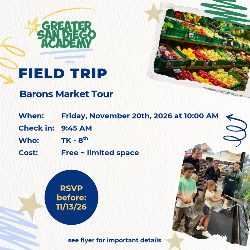 info graphic with field trip details
