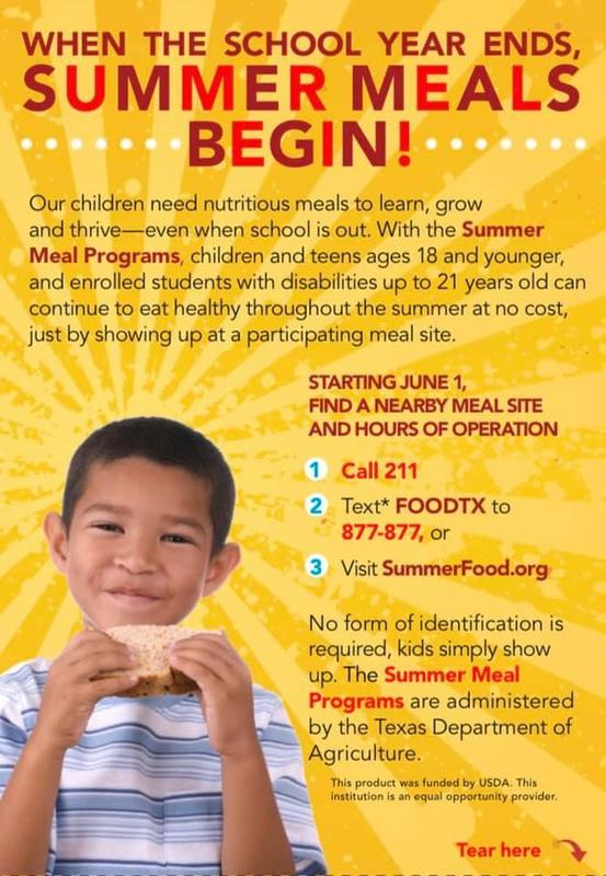 Summer Meals Begin