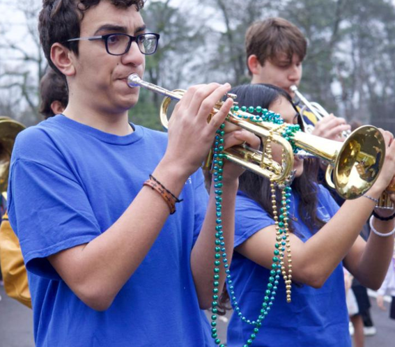 Band members at St. Joseph Catholic School