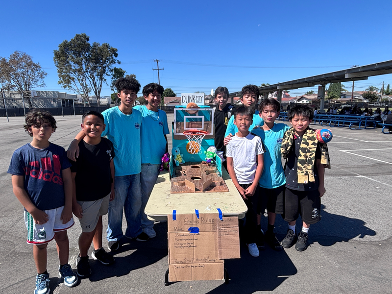 Masuda WEB Leaders Bring Creative Homemade Carnival Games to 6th Grade Lunchtime Event Featured Photo
