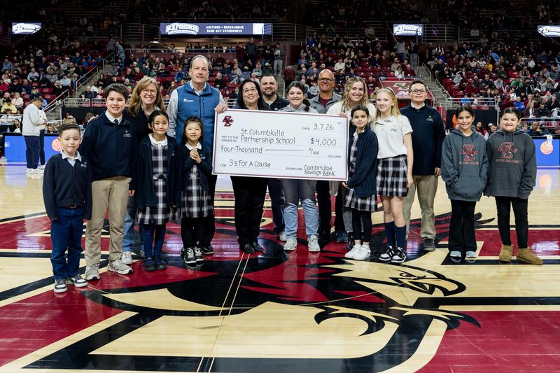 Saint Columbkille Partnership School Receives $4,000 Through Cambridge Savings Bank’s “3’s for a Cause” Program Featured Photo