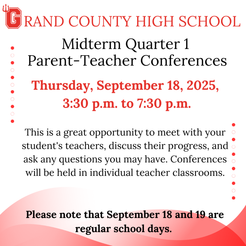 GCHS Quarter 1 Midterm Parent-Teacher Conferences Featured Photo