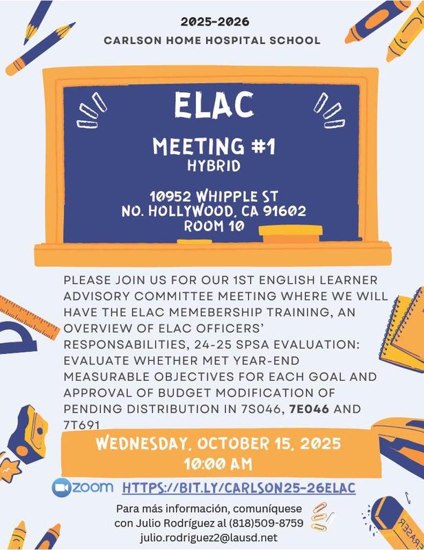 ELAC english flyer