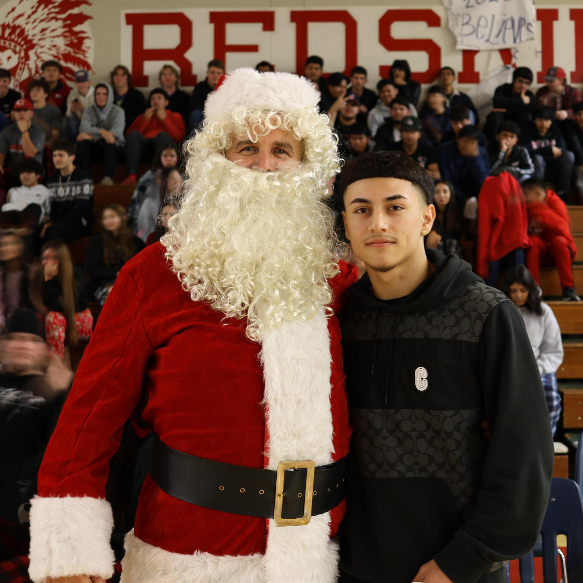 whistle champ with santa