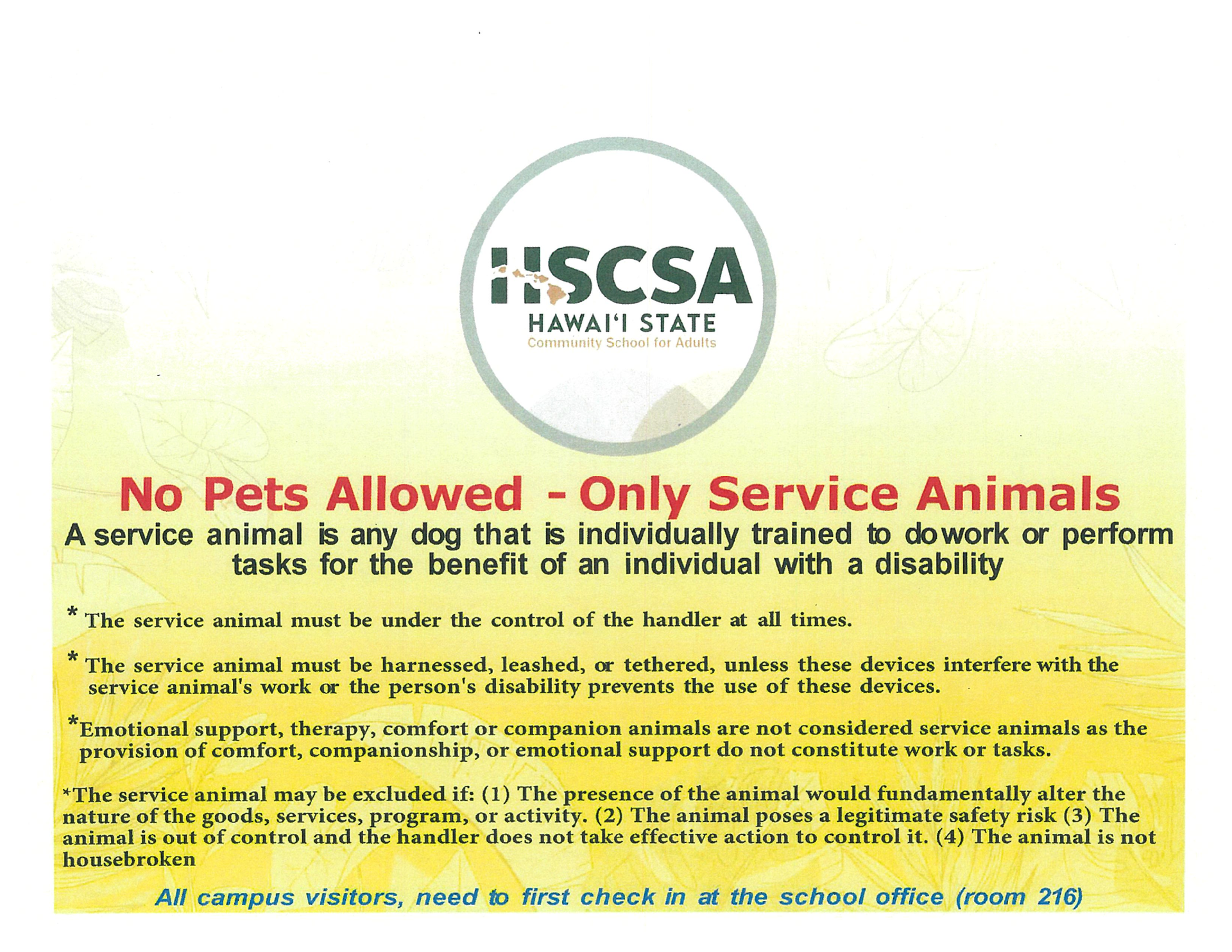 Service animals