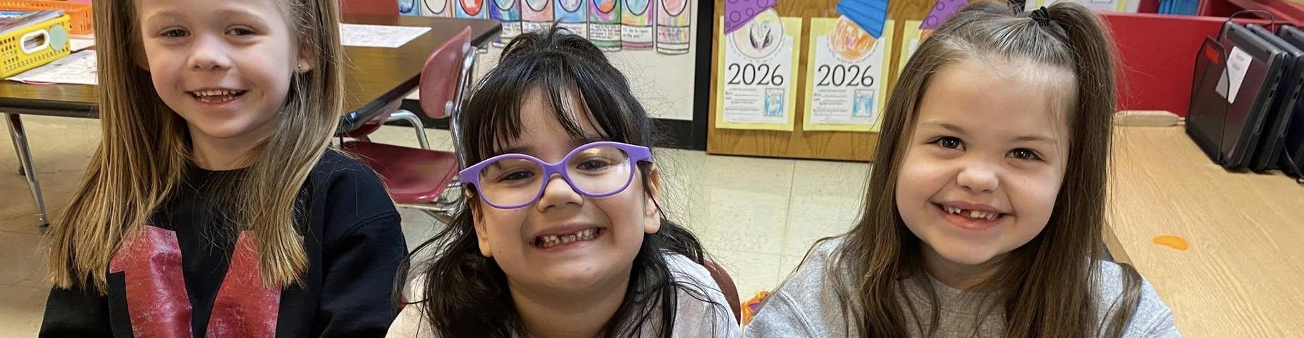 Students playing at a table