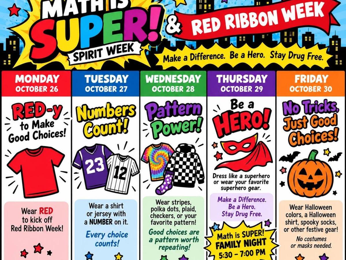 promo graphic - JIS spirit week Oct. 2026