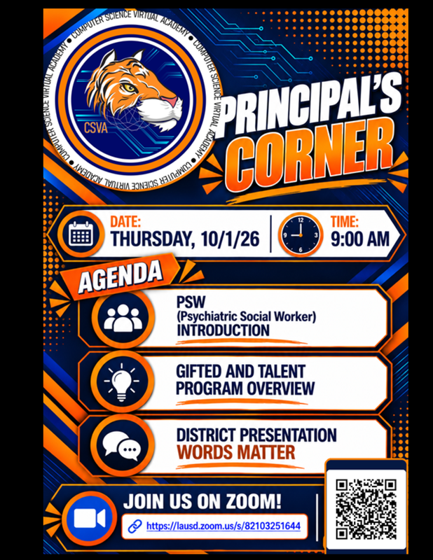 October Principal Corner