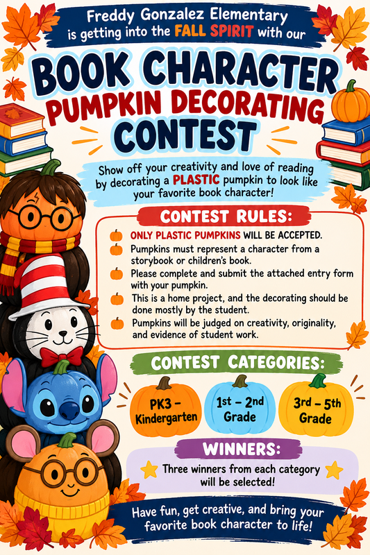 Pumpkin Book Character Contest 2026