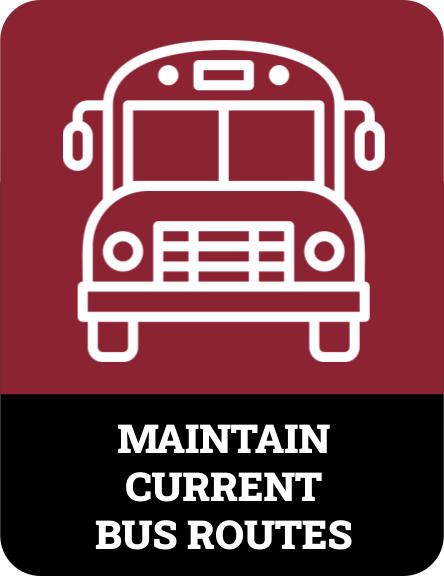 maintain bus routes