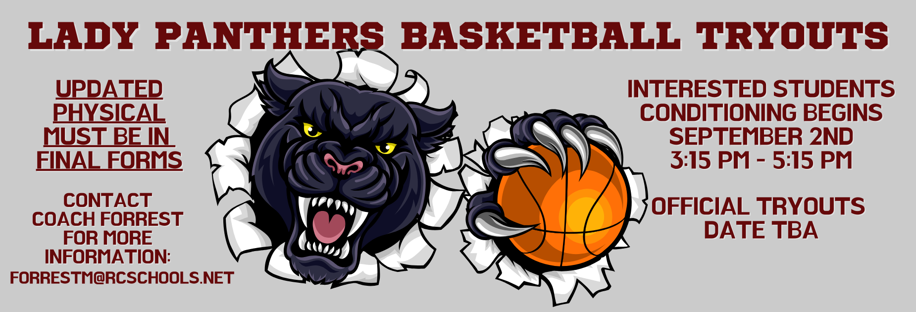 Lady Panthers Basketball Conditioning Begins!