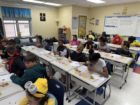 Mrs. Selliers’ class had a blast experimenting to see which candies react to acid!