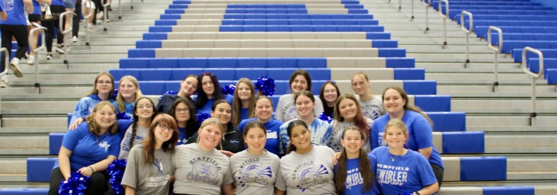 Twirlers and Color Guard