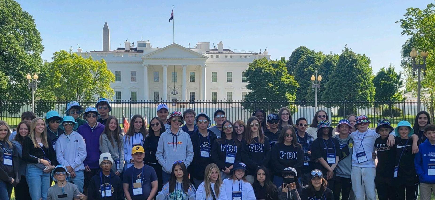 8th graders DC trip - White House